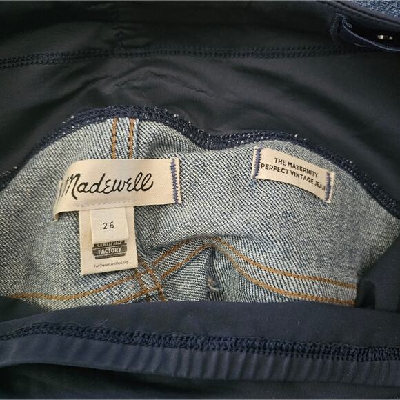Madewell The Maternity Perfect Vintage Jean In Decatur Wash - Picture 8 of 10